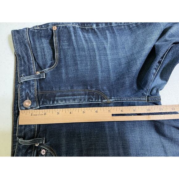 Paradise Mine Woman's High Rise Denim Skinny Blue Jeans Size 29 Made In USA - Picture 7 of 11